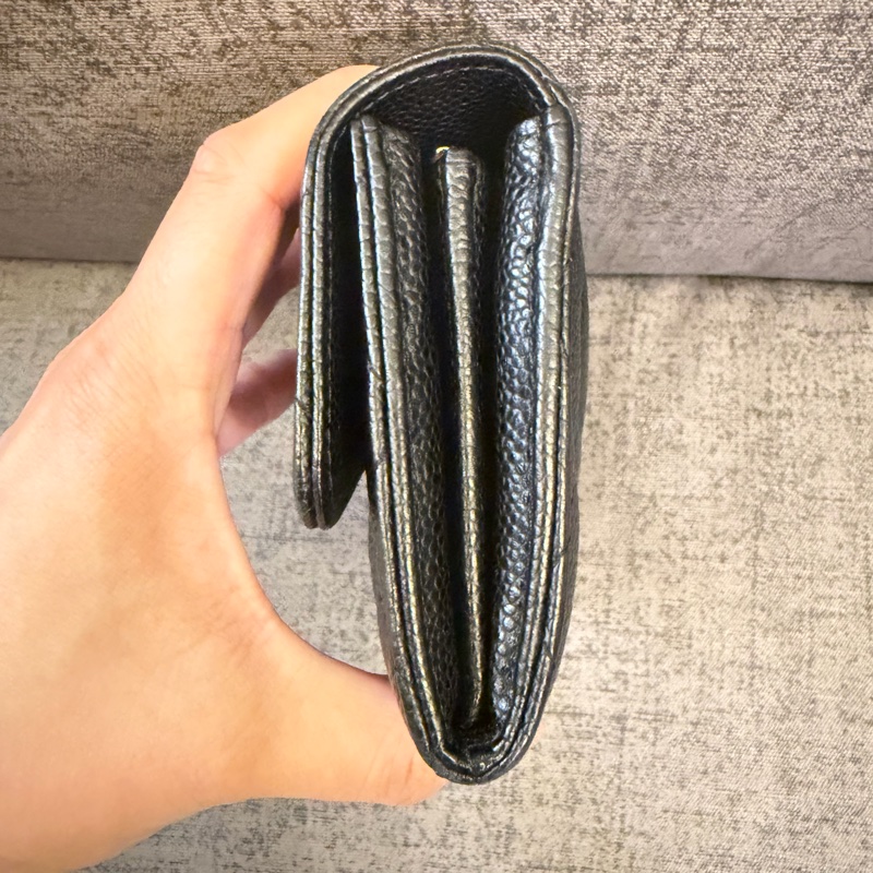 Chanel 黑荔枝COCO長夾-3