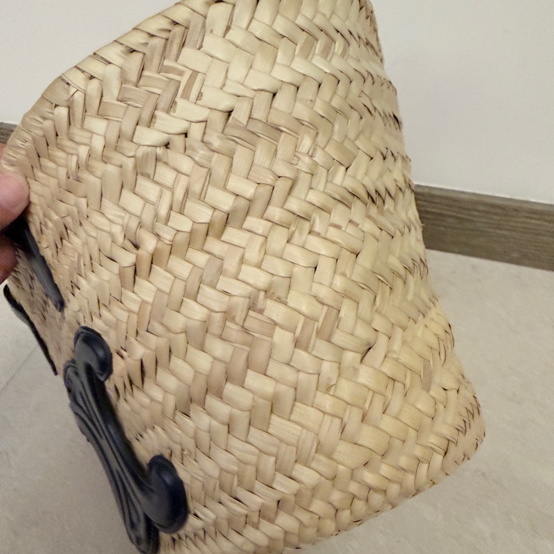 Celine✨凱旋門草編包拉菲草編織包-3