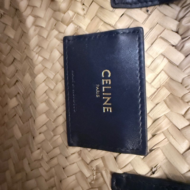 Celine✨凱旋門草編包拉菲草編織包-8