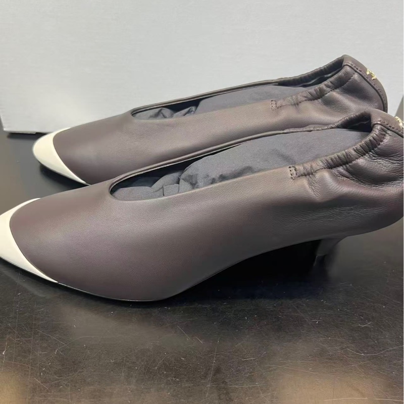 Chanel香奈兒26S小羊皮高跟鞋-2