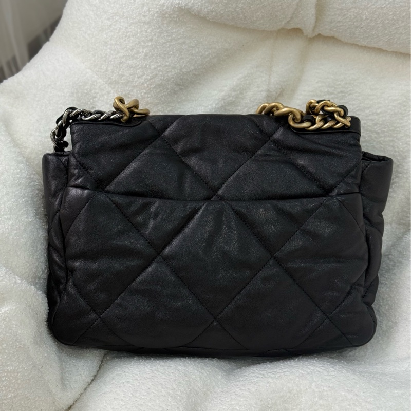 Chanel 19bag 黑金 中號 30cm-2