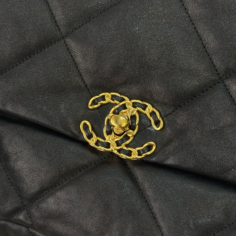 Chanel 19bag 黑金 中號 30cm-5