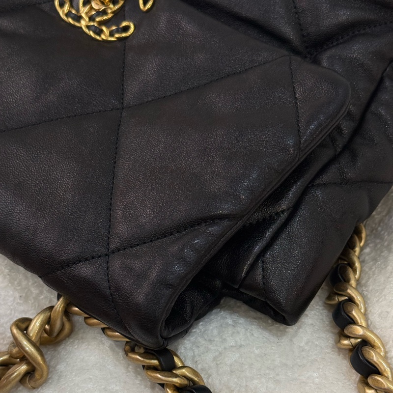 Chanel 19bag 黑金 中號 30cm-13