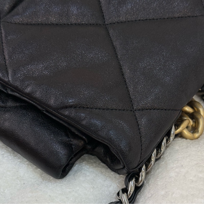 Chanel 19bag 黑金 中號 30cm-14