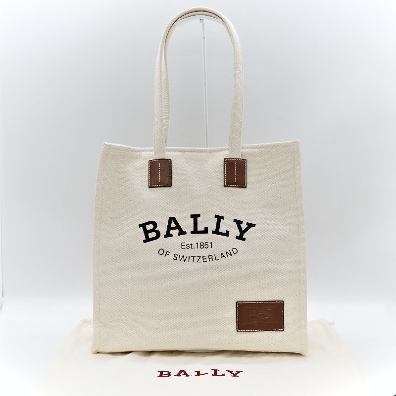 Bally 白色 帆布 Tote-1