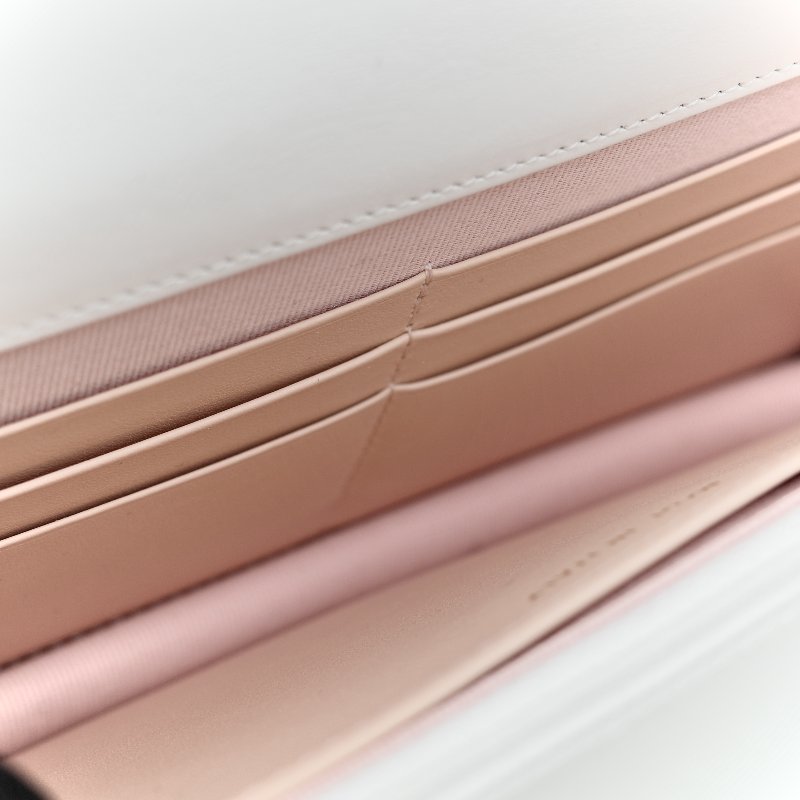 Chanel 香奈兒 白色 牛皮 雙金球 WOC 斜挎包-29