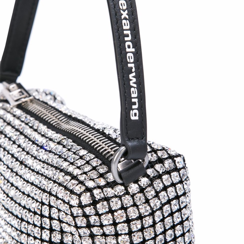 Alexander Wang 女士 heiress 水鑽網眼手拿包均碼碼17cm*7cm*10cm-4