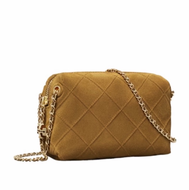 Tory Burch 女士 FLEMING 絨面革軟斜挎包均碼碼18cm*6cm*11.5cm-3