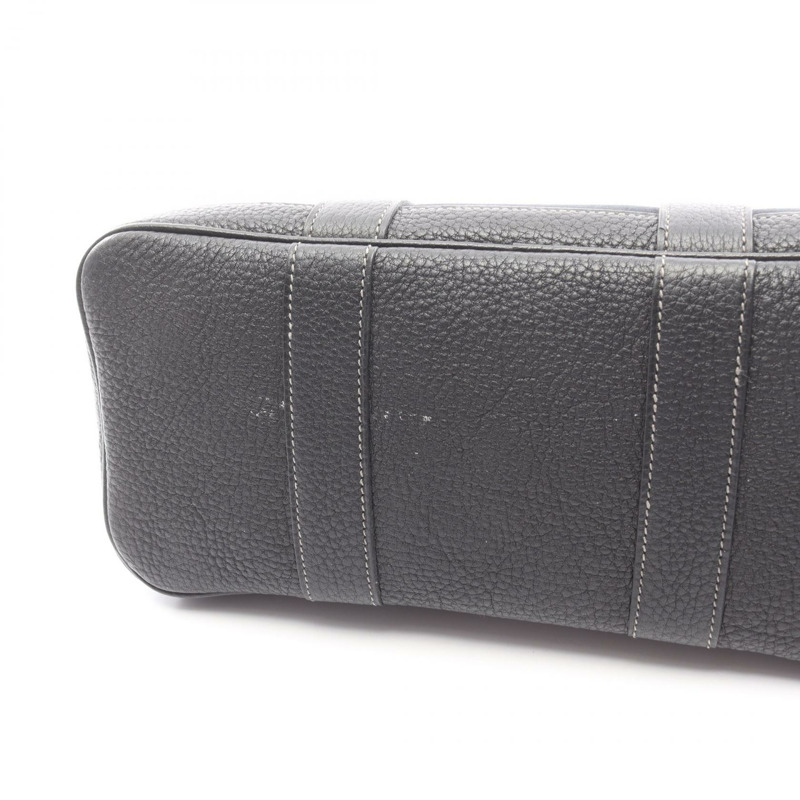 愛馬仕 Garden party TPM 手提包 Toile officier 帆布/Negonda 皮革 黑色 二手 女士-6