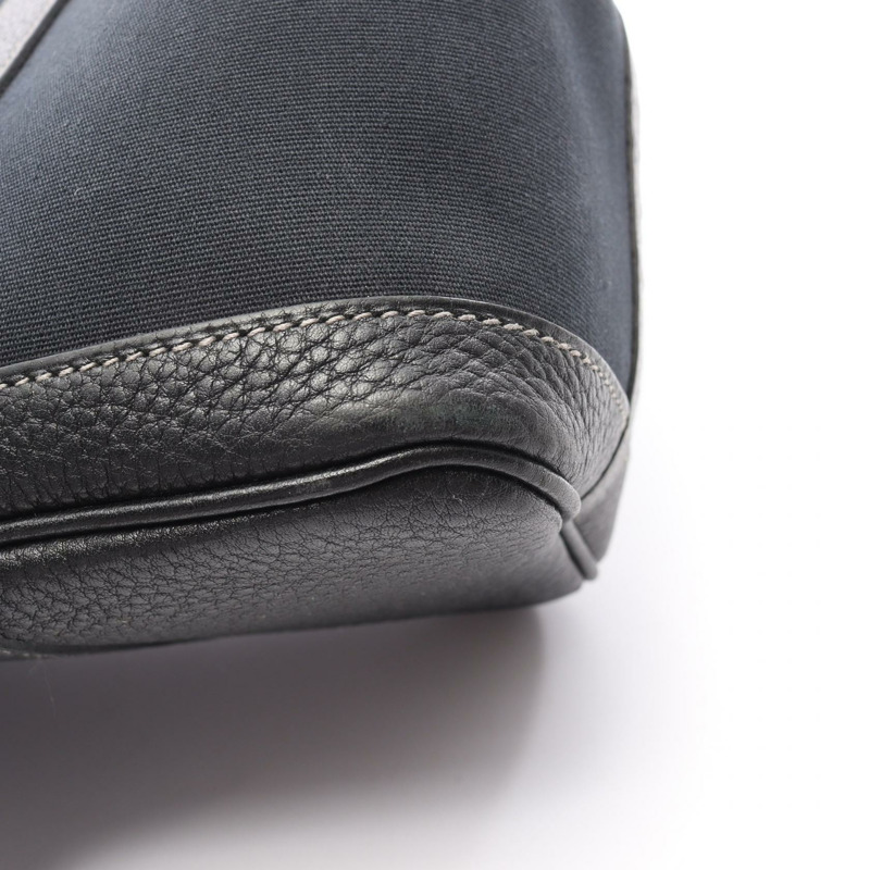 愛馬仕 Garden party TPM 手提包 Toile officier 帆布/Negonda 皮革 黑色 二手 女士-7