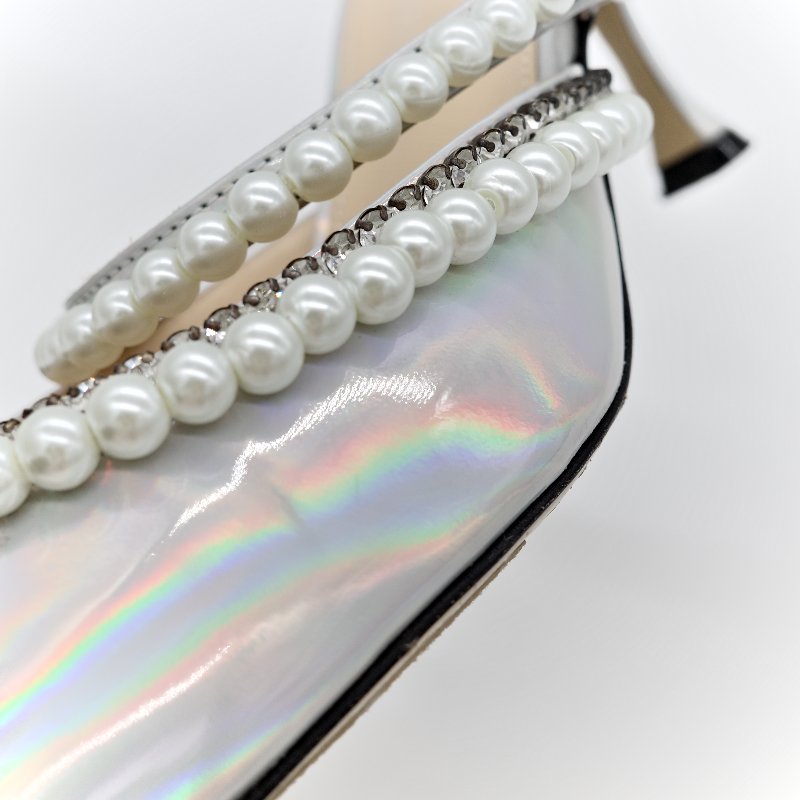 Mach & Mach 銀色高跟鞋-12