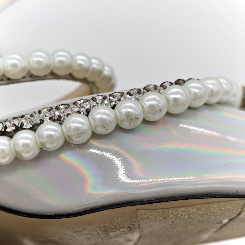 Mach & Mach 銀色高跟鞋-13