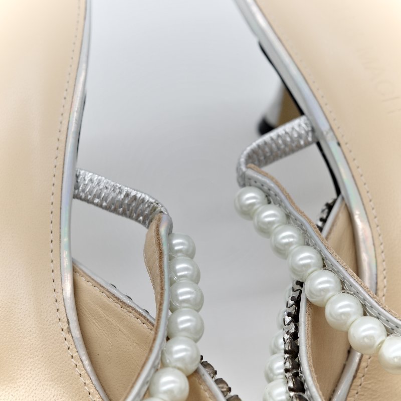 Mach & Mach 銀色高跟鞋-14