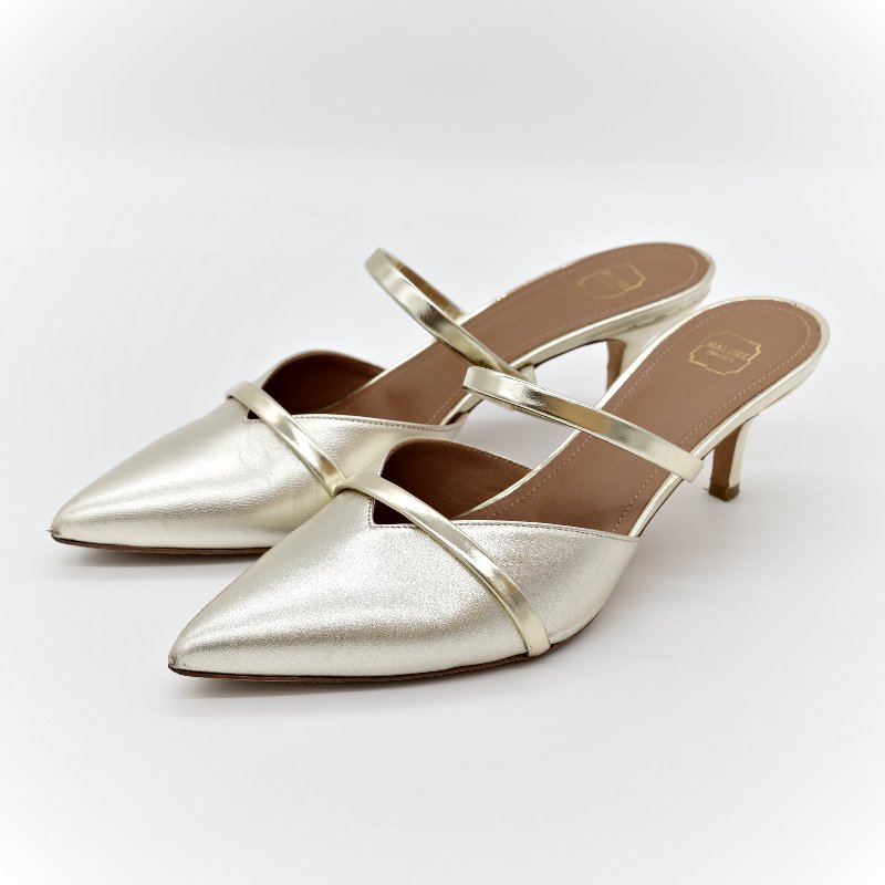 Malone souliers白色 羊皮 貓跟鞋-2