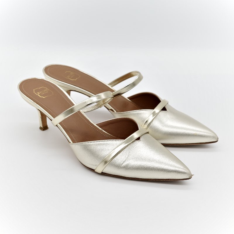 Malone souliers白色 羊皮 貓跟鞋-3