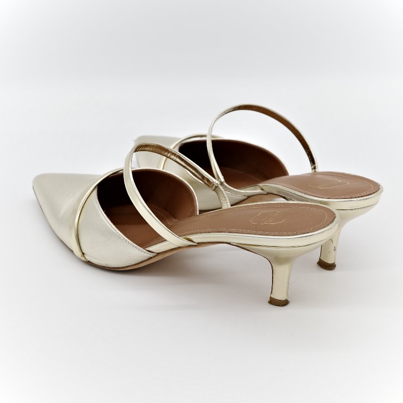 Malone souliers白色 羊皮 貓跟鞋-4