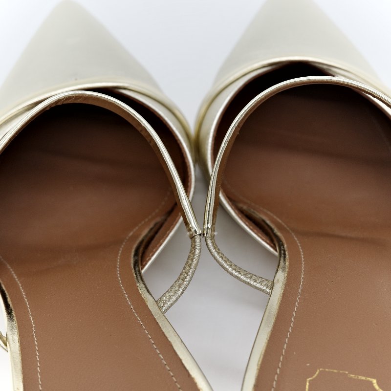 Malone souliers白色 羊皮 貓跟鞋-14