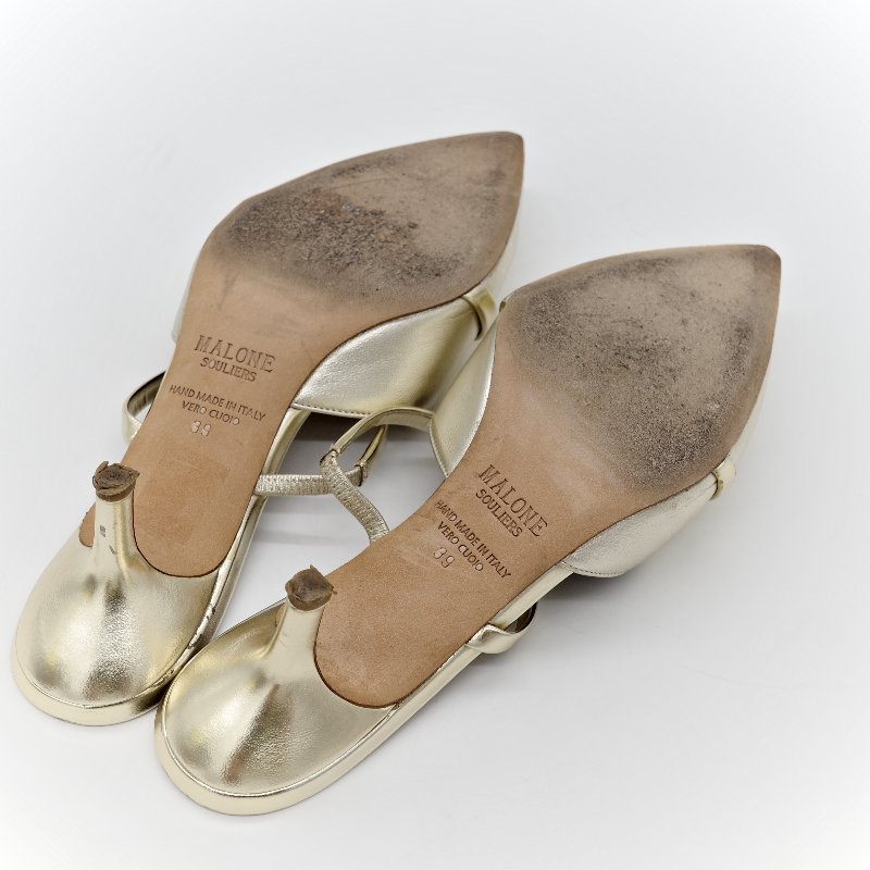 Malone souliers白色 羊皮 貓跟鞋-15