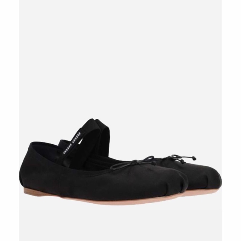 Miu Miu 女士 圓頭鬆緊帶芭蕾舞鞋35 35.5 36 36.5 37 37.5 38 38.5 39 39.5 40 40.5 41碼-1