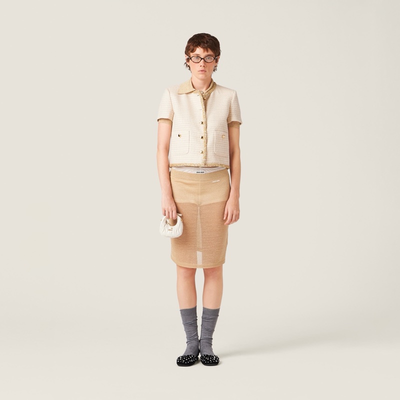 Miu Miu 女士 單排扣格紋休閒夾克IT-36 IT-38 IT-40碼-2