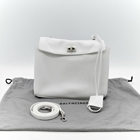 Balenciaga 巴黎世家 Rodeo Mini 白色羊皮 手提包 單肩包 斜挎包