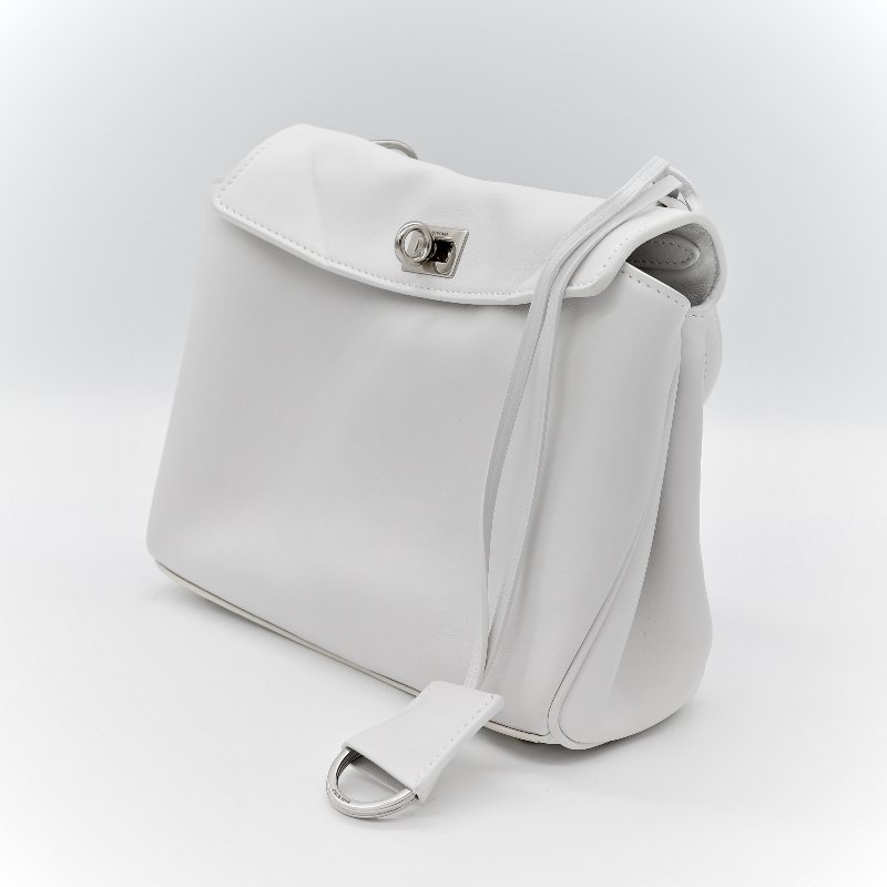 Balenciaga 巴黎世家 Rodeo Mini 白色羊皮 手提包 單肩包 斜挎包-3