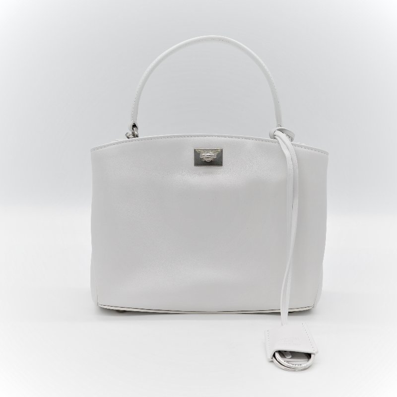 Balenciaga 巴黎世家 Rodeo Mini 白色羊皮 手提包 單肩包 斜挎包-7