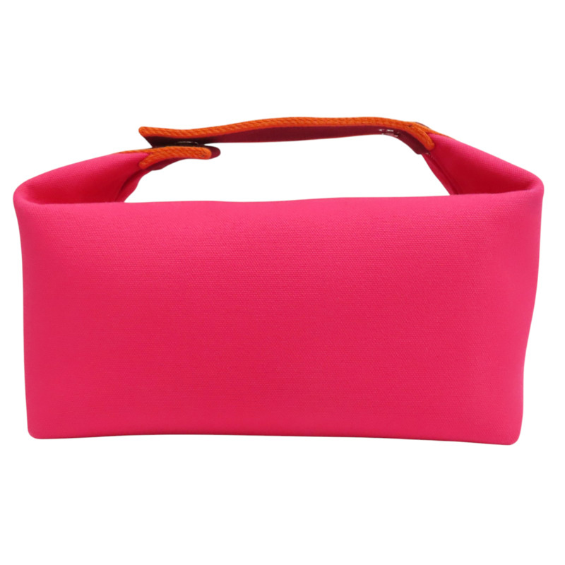 芙蓉花色 帆布 Bride-a-Brac 收納包【HERMES 愛馬仕】 H104223M 04-1