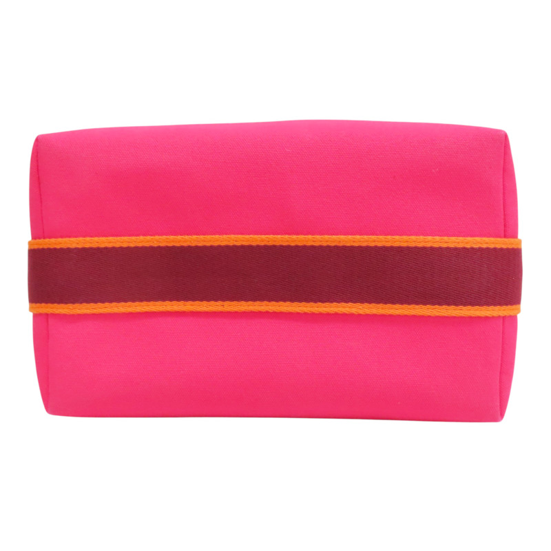 芙蓉花色 帆布 Bride-a-Brac 收納包【HERMES 愛馬仕】 H104223M 04-3