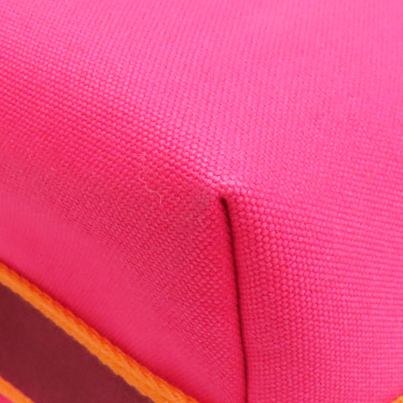 芙蓉花色 帆布 Bride-a-Brac 收納包【HERMES 愛馬仕】 H104223M 04-9