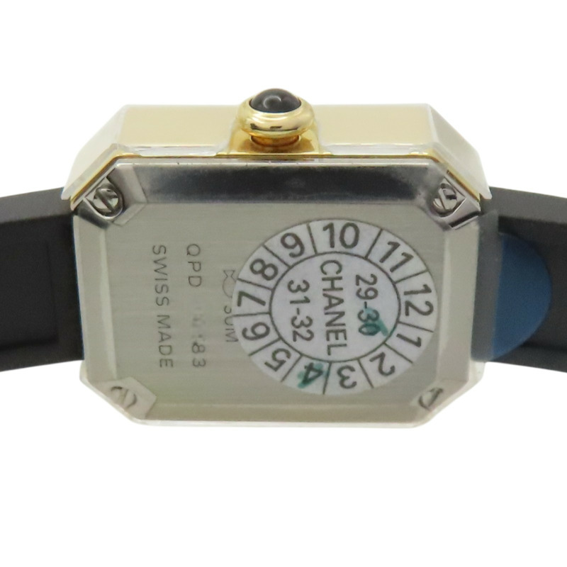 Premiere Ribbon 腕錶 黃金×鈦金屬 黑色橡膠錶帶 黑色錶盤【CHANEL 香奈兒】 H6125-4