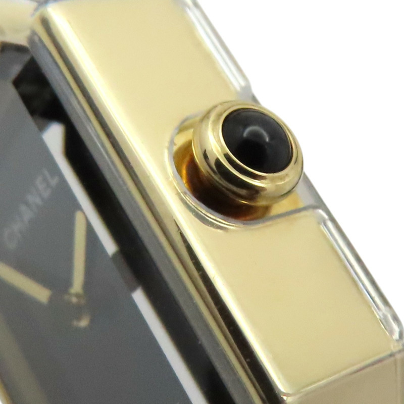 Premiere Ribbon 腕錶 黃金×鈦金屬 黑色橡膠錶帶 黑色錶盤【CHANEL 香奈兒】 H6125-5