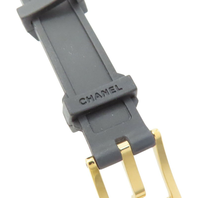 Premiere Ribbon 腕錶 黃金×鈦金屬 黑色橡膠錶帶 黑色錶盤【CHANEL 香奈兒】 H6125-12