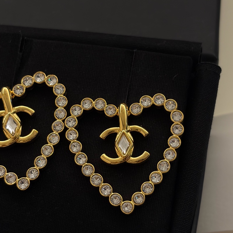 Chanel 愛心 Logo 耳環-2