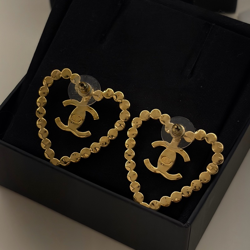Chanel 愛心 Logo 耳環-3