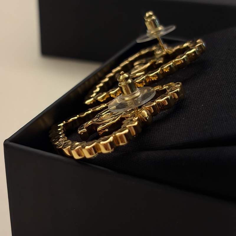 Chanel 愛心 Logo 耳環-4