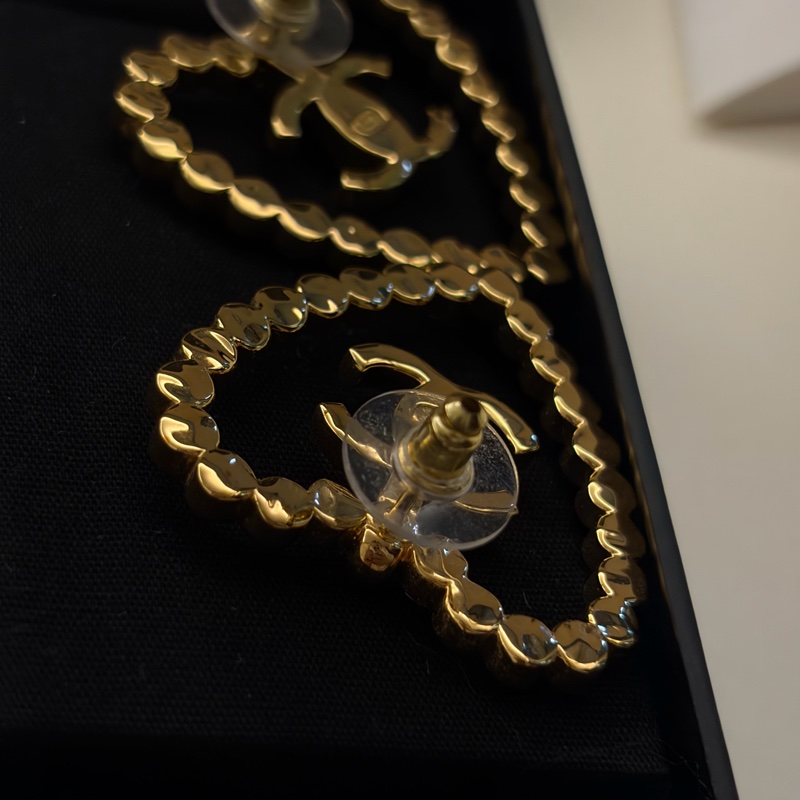 Chanel 愛心 Logo 耳環-5