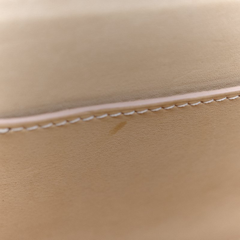 Moynat 莫奈 Gabrielle 大象灰 牛皮 銀扣手提包 肩背包 兩用-22