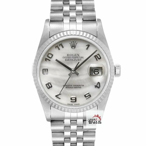 【大眾名錶】ROLEX 勞力士 16234 Datejust 貝殼數字面 原面未翻寫 2004/11全配 台灣AD 錶徑36mm 自動上鍊 G244