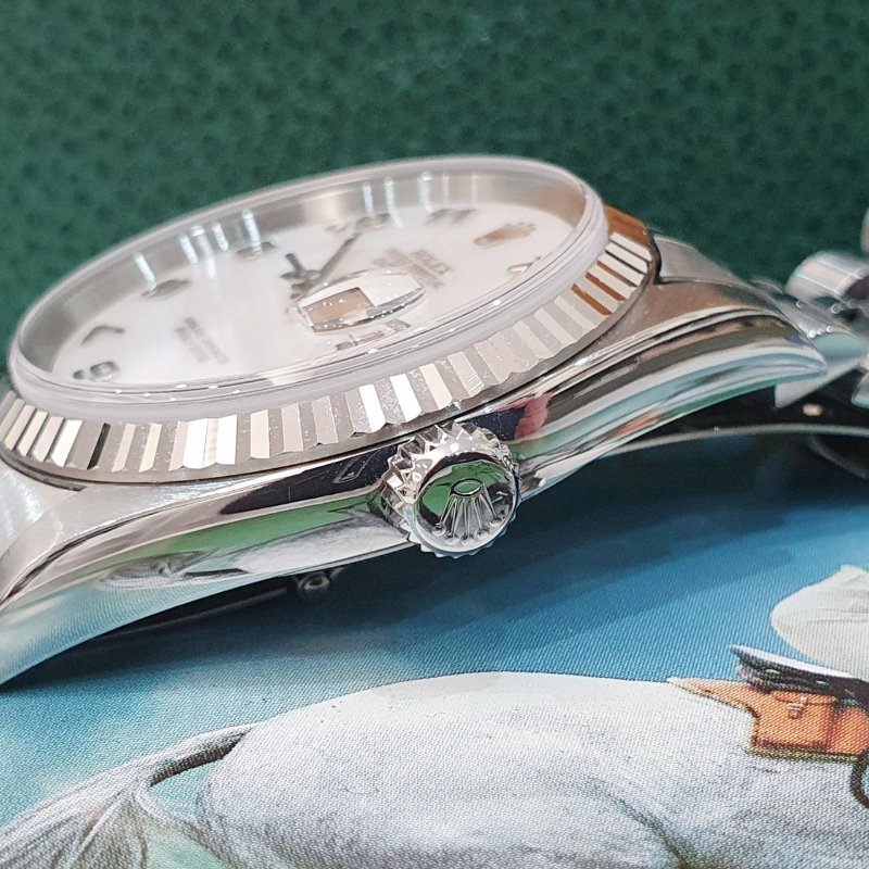 【大眾名錶】ROLEX 勞力士 16234 Datejust 貝殼數字面 原面未翻寫 2004/11全配 台灣AD 錶徑36mm 自動上鍊 G244-6