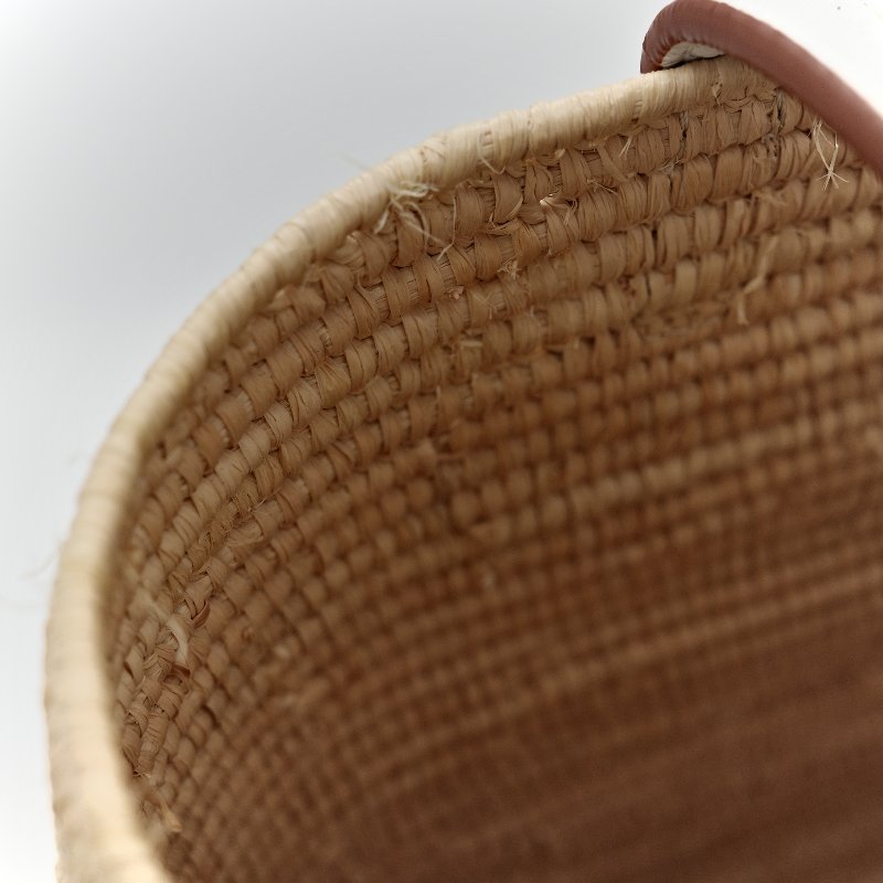 Loewe 羅威 白色 皮革 草編包-15