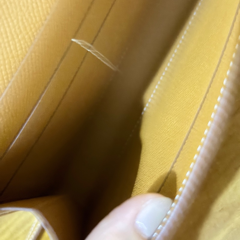 未使用99新✨好用有高質感的HERMES 愛馬仕最美金棕色 斜背包 woc 最耐用的Epsom牛皮 Clic 16 顯年輕銀扣-53