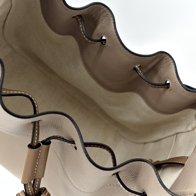 LOEWE 羅威 Mini Hammock 迷你 粒面小牛皮 吊床包 肩背包 手提包 雙色 沙色-21