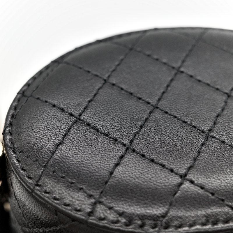 Chanel 香奈兒 黑圓盒子 圓筒包 小-8