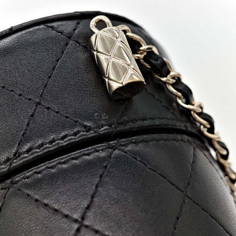 Chanel 香奈兒 黑圓盒子 圓筒包 小-16