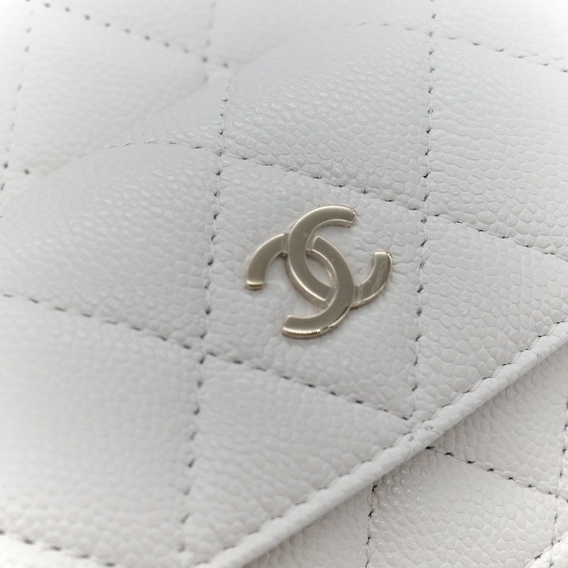 Chanel 香奈兒 白色 荔枝 小雙肩包-6