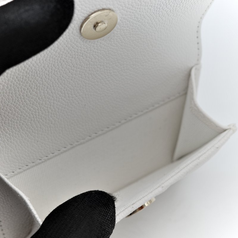 Chanel 香奈兒 白色 荔枝 小雙肩包-10