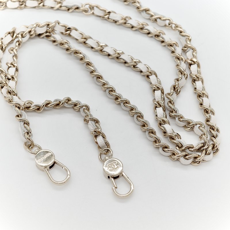 Chanel 香奈兒 白色 荔枝 小雙肩包-15