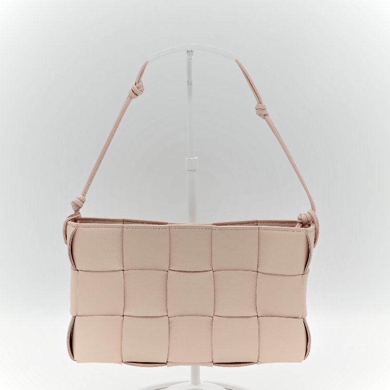 Bottega Veneta 寶緹嘉 粉色 編織 牛皮 斜挎包-1