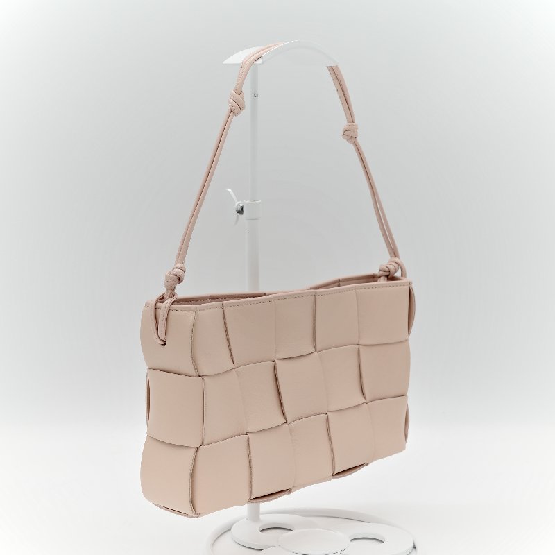 Bottega Veneta 寶緹嘉 粉色 編織 牛皮 斜挎包-2
